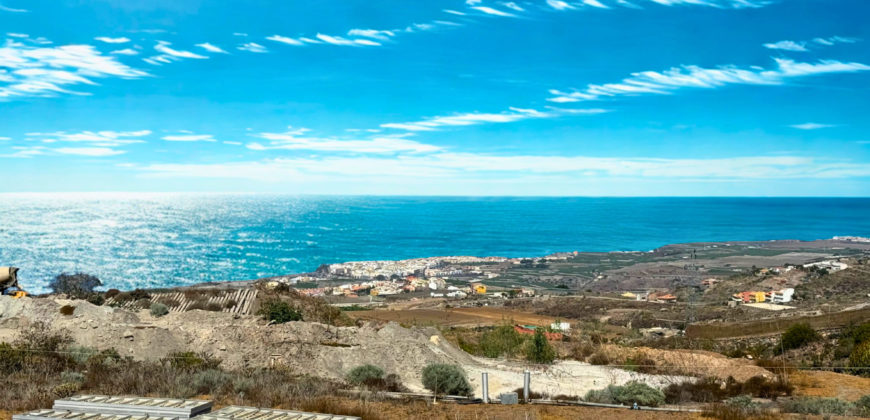 Parcela con proyecto agrícola y vistas espectaculares al mar en Tejina (Guía de Isora)