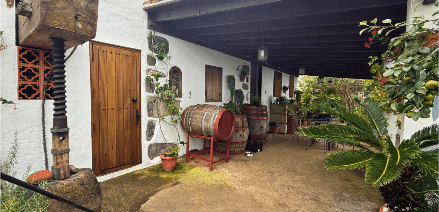 Finca Rústica con Parcela Urbana y Licencia Turística en Los Silos, Tenerife