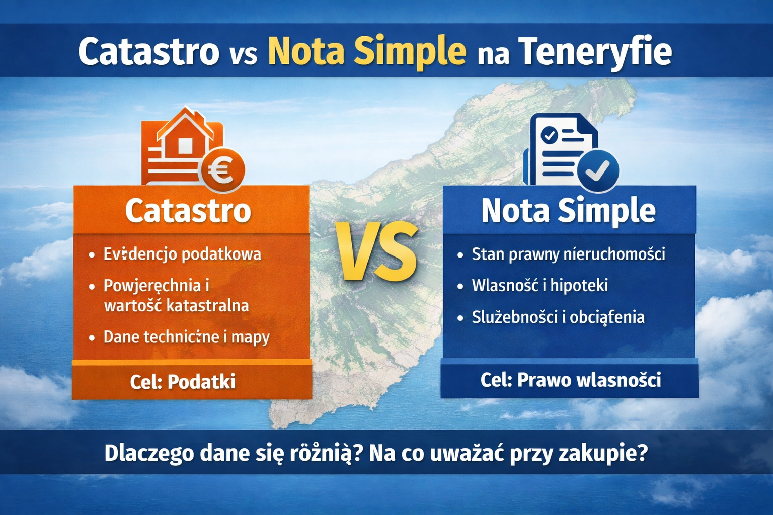 Catastro vs Nota Simple Catastro vs Nota Simple